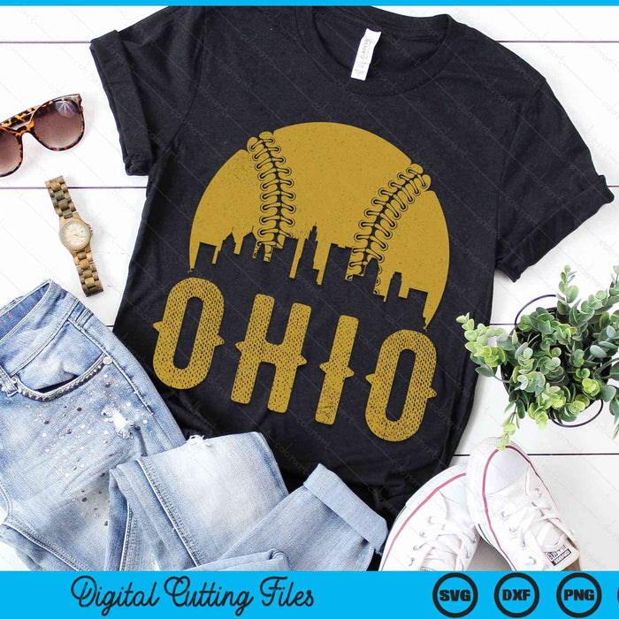 Ohio Baseball Fan SVG PNG Cutting Printable Files