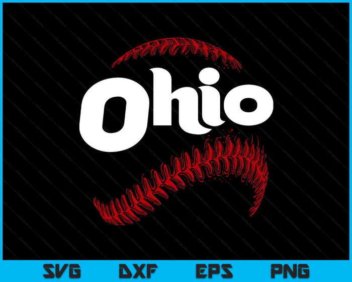 Ohio Baseball Lovers Vintage Baseball Lovers Fans SVG PNG Digital Printable Files