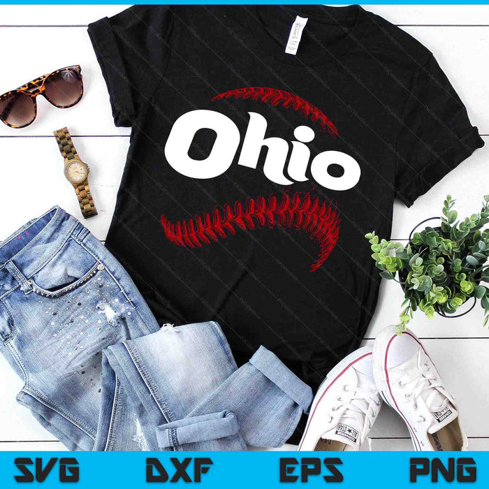 Ohio Baseball Lovers Vintage Baseball Lovers Fans SVG PNG Digital Printable Files