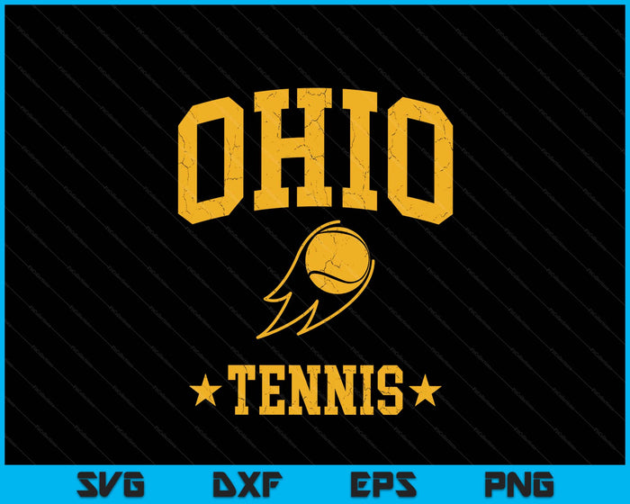 Ohio Rapids Tennnis Vintage Gameday Retro Tennis Lover SVG PNG Digital Printable Files