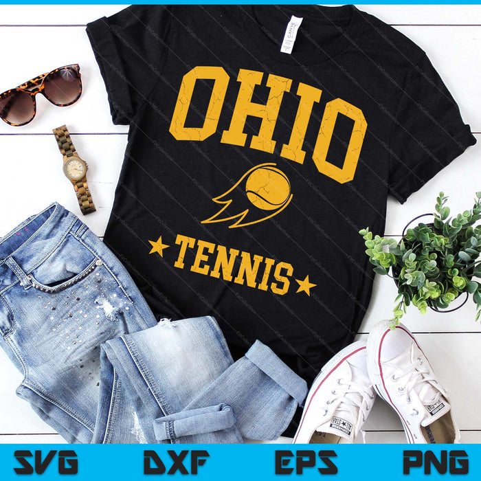 Ohio Rapids Tennnis Vintage Gameday Retro Tennis Lover SVG PNG Digital Printable Files
