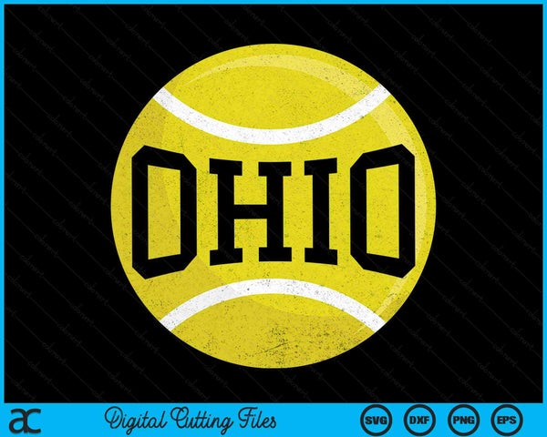 Ohio Tennis Fan SVG PNG Digital Cutting Files