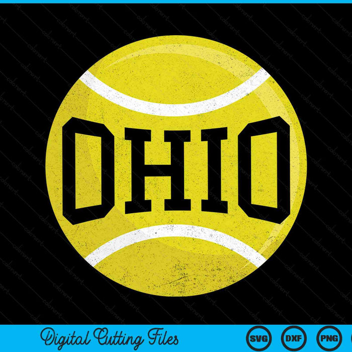 Ohio Tennis Fan SVG PNG Digital Cutting Files