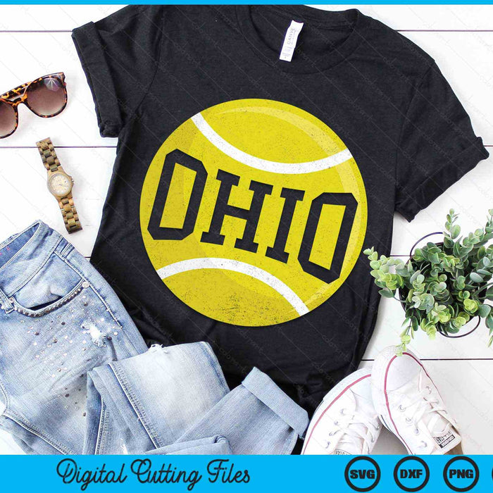 Ohio Tennis Fan SVG PNG Digital Cutting Files