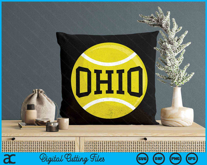 Ohio Tennis Fan SVG PNG Digital Cutting Files