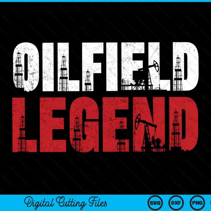 Oil rig oilfield legend oildrilling oilfield worker oilman SVG cut file