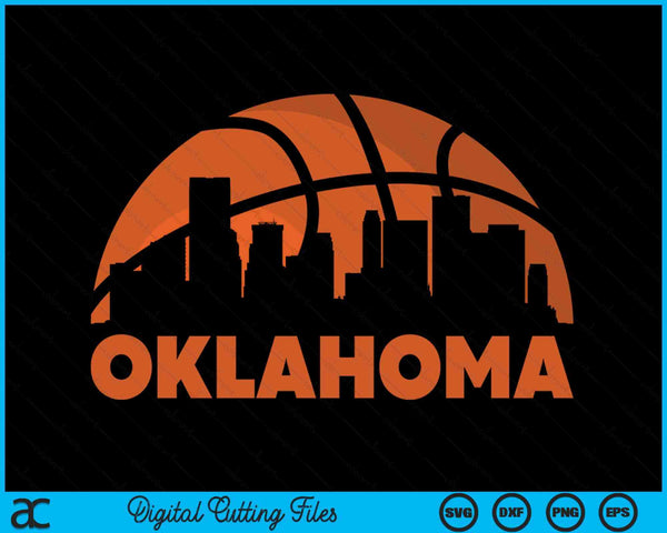 Oklahoma City Skyline Atlanta Basketball SVG PNG Digital Cutting Files