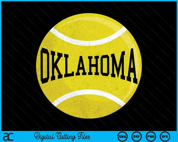 Oklahoma Tennis Fan SVG PNG Digital Cutting Files