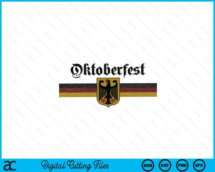 Oktoberfest Deutschland German Flag Coat of Arm Banner Crest SVG PNG Digital Cutting Files