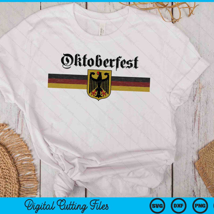 Oktoberfest Deutschland German Flag Coat of Arm Banner Crest SVG PNG Digital Cutting Files