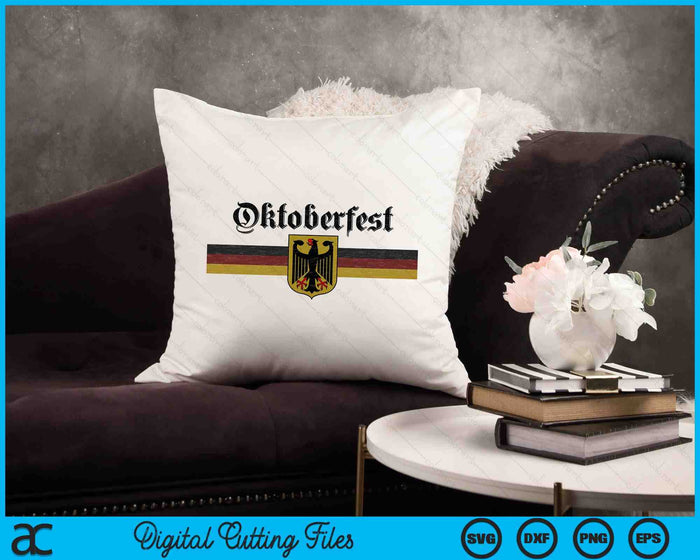 Oktoberfest Deutschland German Flag Coat of Arm Banner Crest SVG PNG Digital Cutting Files