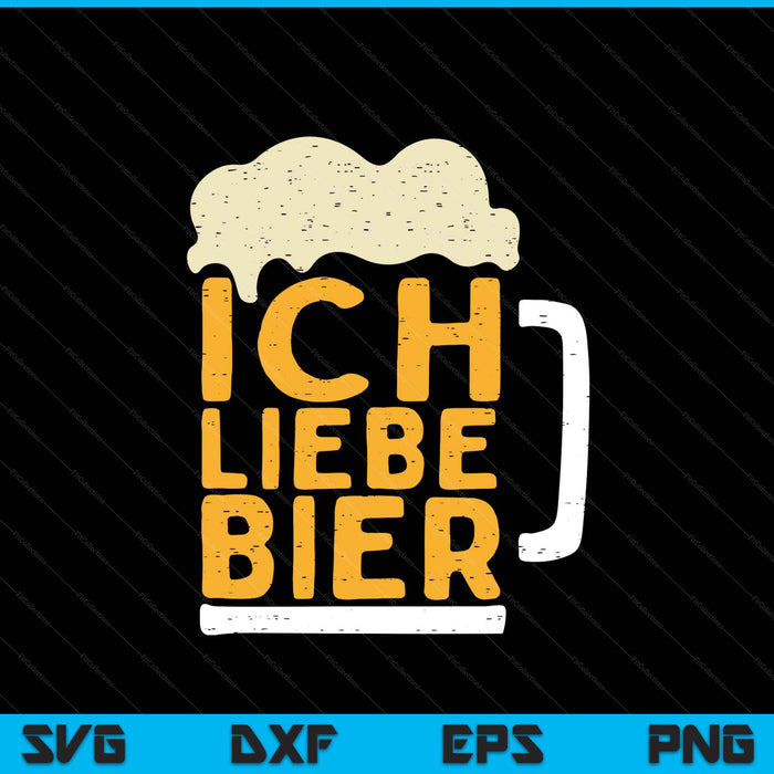 Oktoberfest ich liebe bier German costume SVG cut file