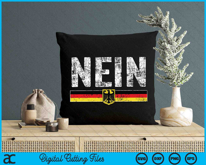 Oktoberfest Nein Vintage Germany Flag SVG PNG Digital Cutting Files