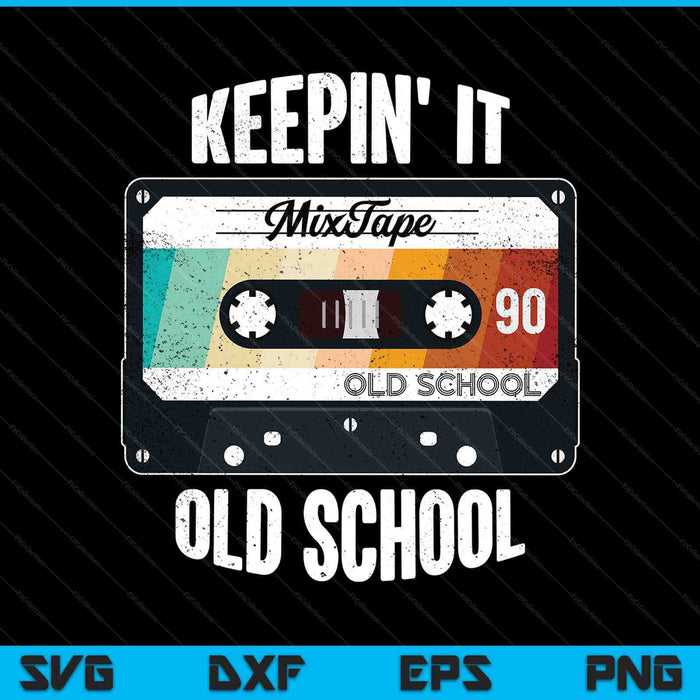 Old School Hip Hop 80s 90s Mixtape Graphic SVG PNG Digital Printable Files