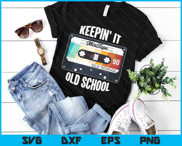 Old School Hip Hop 80s 90s Mixtape Graphic SVG PNG Digital Printable Files