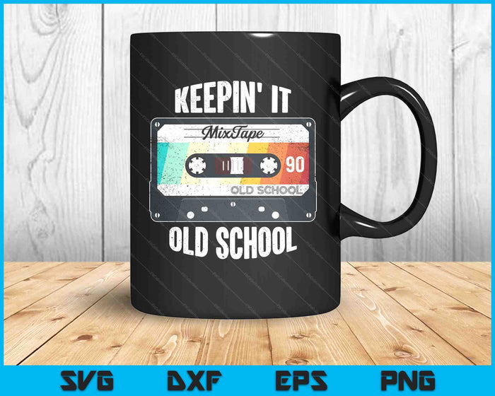 Old School Hip Hop 80s 90s Mixtape Graphic SVG PNG Digital Printable Files