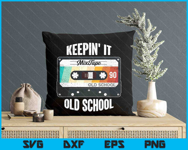 Old School Hip Hop 80s 90s Mixtape Graphic SVG PNG Digital Printable Files
