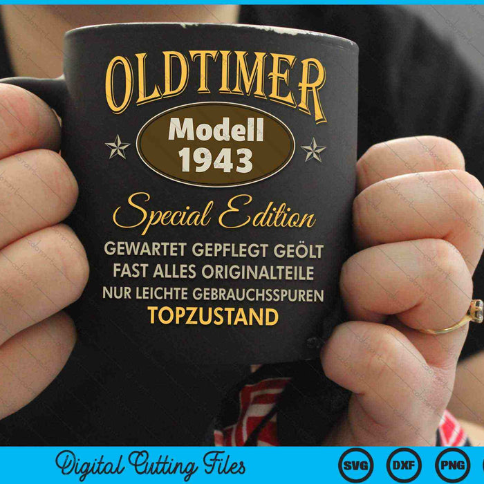 Oldtimer Modell 1943 Special Edition SVG PNG Digital Cutting Files