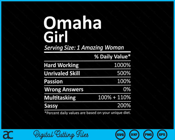 Omaha girl ne Nebraska city home roots SVG cut file