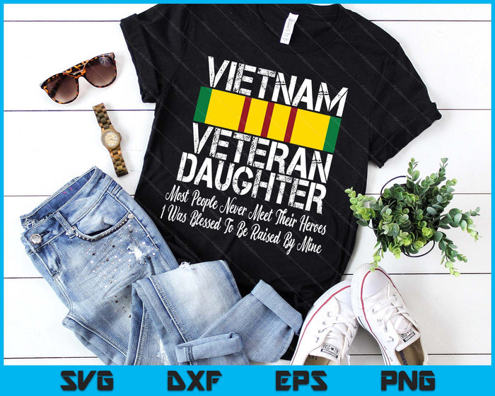 Proud Daughter of a Vietnam Veteran SVG PNG Digital Printable Files