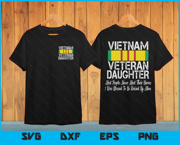 Proud Daughter of a Vietnam Veteran SVG PNG Digital Printable Files