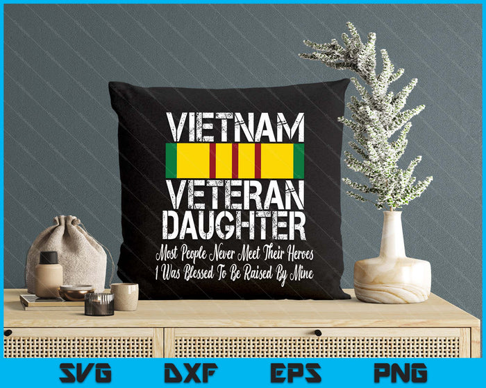 Proud Daughter of a Vietnam Veteran SVG PNG Digital Printable Files