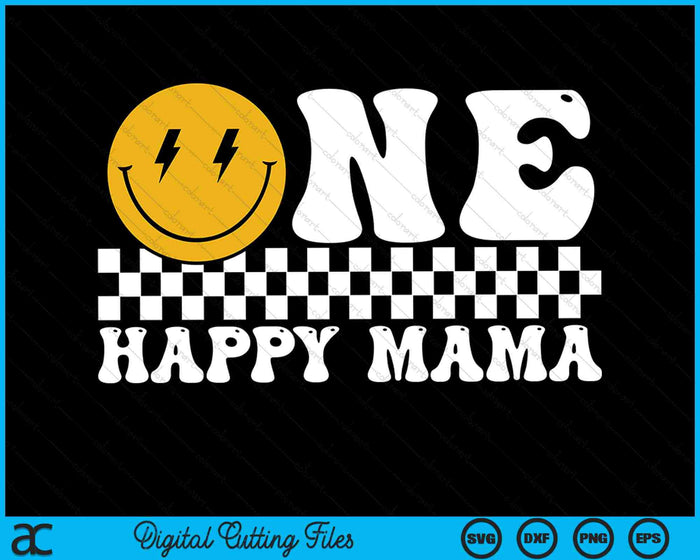 One Happy Dude Mama 1st Birthday SVG PNG Digital Cutting Files