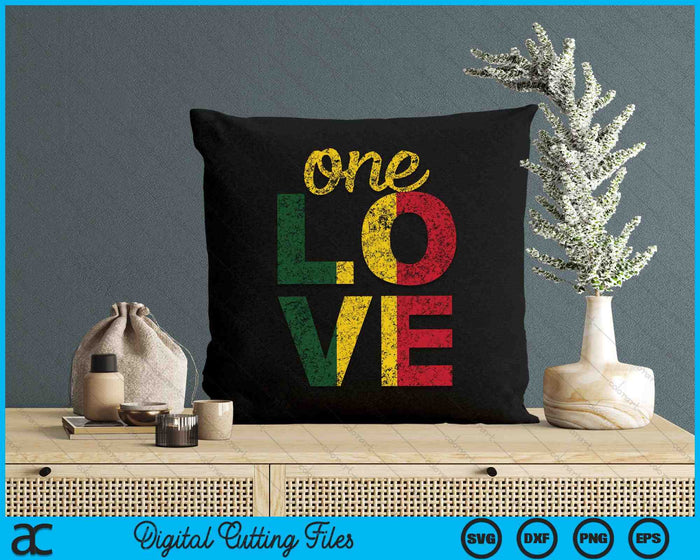 Un amor jamaicano rasta reggae SVG PNG archivos de corte digital