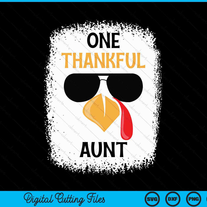 One thankful aunt Thanksgiving SVG cut file
