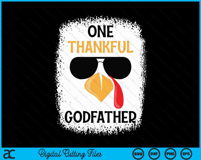 One Thankful Godfather Thanksgiving SVG PNG Digital Cutting File