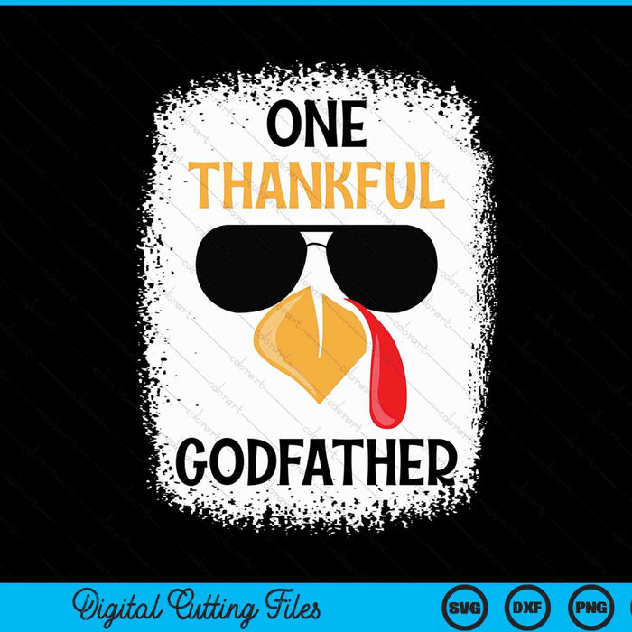 One thankful godfather Thanksgiving SVG cut file