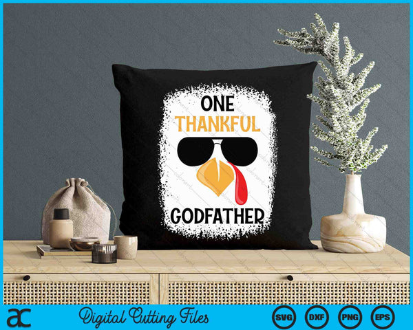 One Thankful Godfather Thanksgiving SVG PNG Digital Cutting File