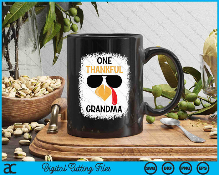 One Thankful Grandma Thanksgiving SVG PNG Digital Cutting Files