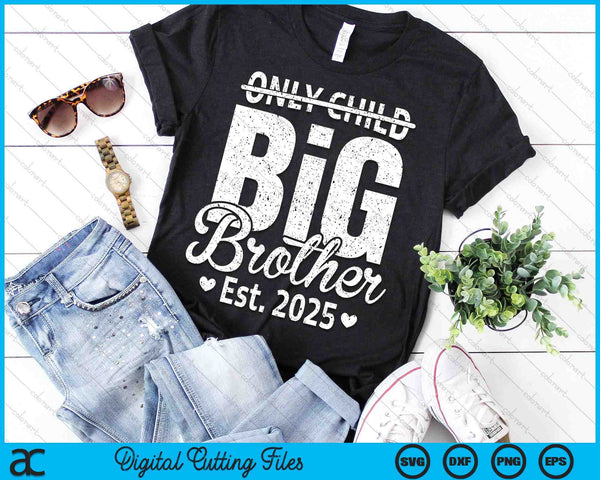 Only Child Big Brother 2025 Promoted To Big Brother 2025 SVG PNG Digital Printable Files