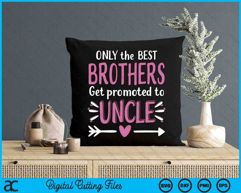Sottobicchiere Umoristico 'Only The Best Brothers Get Promoted To Uncles' - Finitura Lucida 9x9 Cm - 2