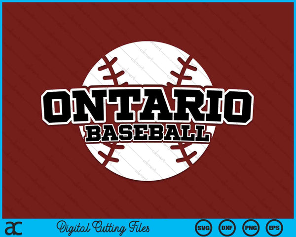 Ontario Baseball Block Font SVG PNG Digital Cutting Files