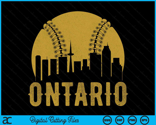 Ontario Baseball Fan SVG PNG Cutting Printable Files