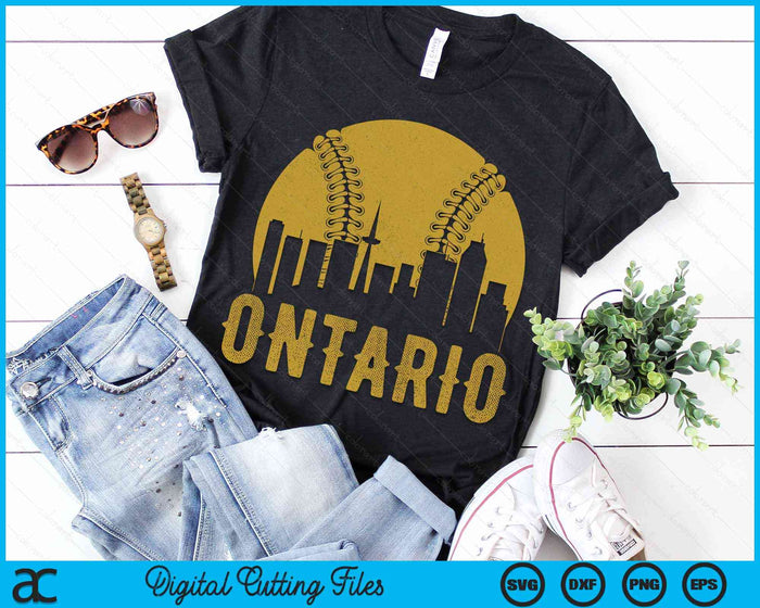 Ontario Baseball Fan SVG PNG Cutting Printable Files