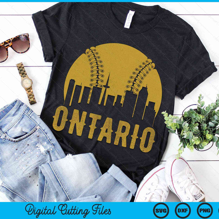 Ontario Baseball Fan SVG PNG Cutting Printable Files