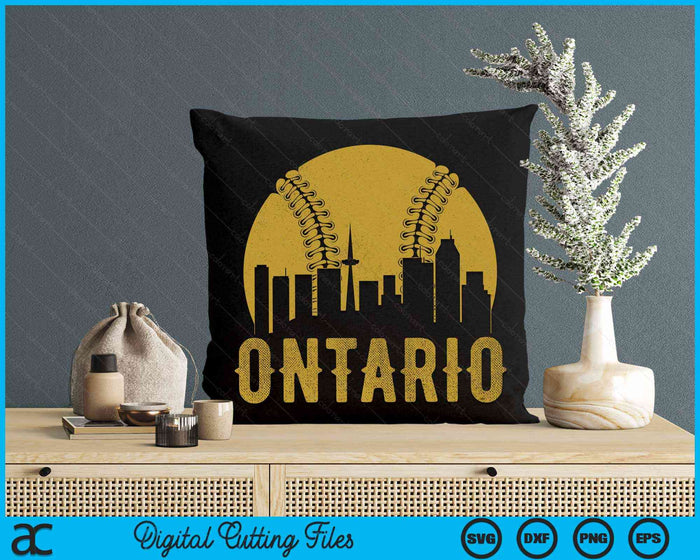 Ontario Baseball Fan SVG PNG Cutting Printable Files