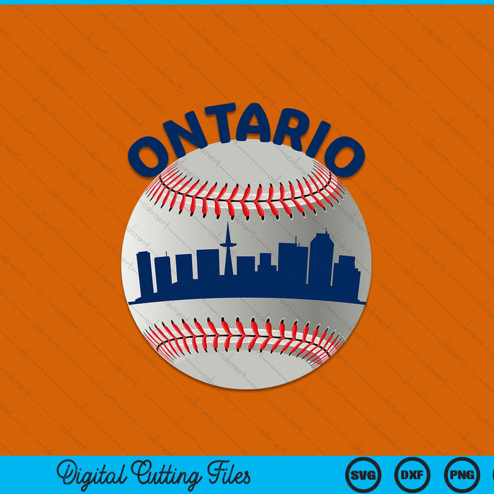 Ontario baseball team fans of space city SVG PNG cut file for Cricut