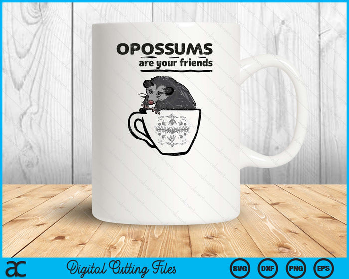 Opossums Are Your Friends Possum Street Cat SVG PNG Digital Printable Files