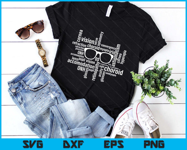 Optometry Glasses Optometrist Optician Ophthalmologist SVG PNG Digital Printable Files