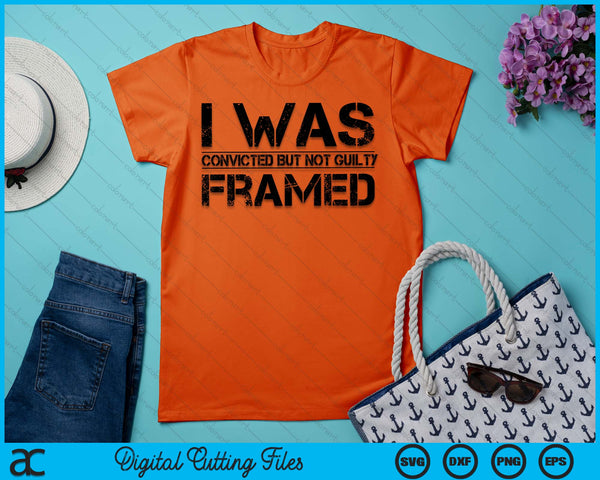 Orange Prison Jail Penitentiary Inmate Costume I Was Framed SVG PNG Digital Printable Files