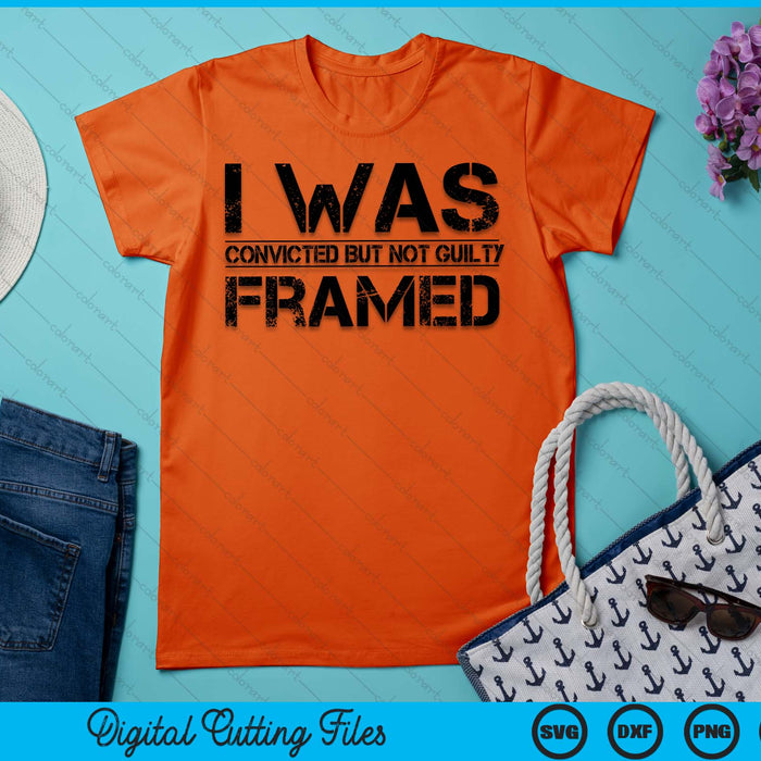 Orange Prison Jail Penitentiary Inmate Costume I Was Framed SVG PNG Digital Printable Files