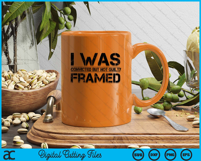Orange Prison Jail Penitentiary Inmate Costume I Was Framed SVG PNG Digital Printable Files