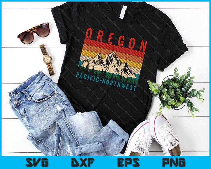 Oregon Pnw Vintage Usa America Souvenir SVG PNG Digital Printable Files