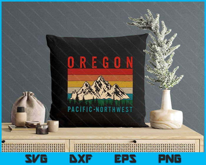 Oregon Pnw Vintage Usa America Souvenir SVG PNG Digital Printable Files