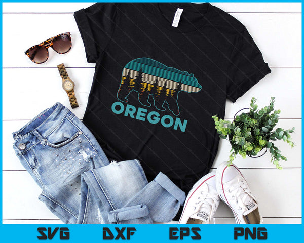 Oregon USA Grizzly Bear Souvenir SVG PNG Digital Printable Files