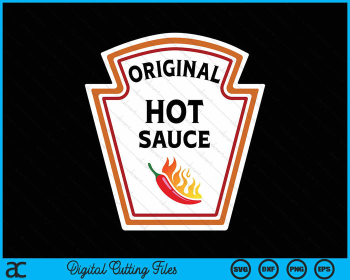 Original Hot Sauce Funny Group Condiments Halloween Costume SVG PNG Digital Cutting File